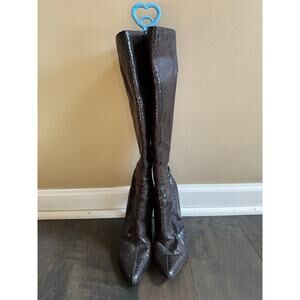 Nine West snakeskin boots